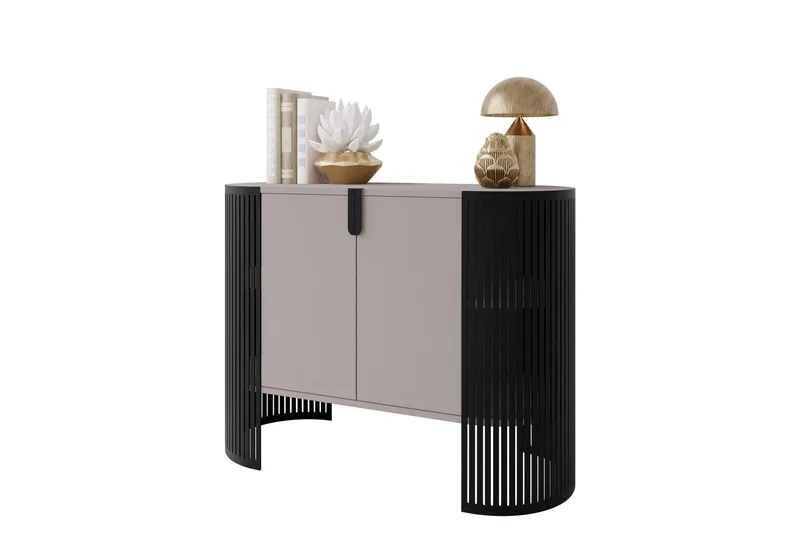 Friend Skjenk 120x40 cm - Svart/Beige - Oppbevaring - Oppbevaringsmøbler - Sideboard & skjenker