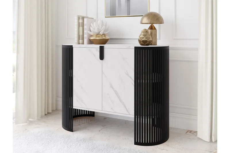 Friend Skjenk 120x40 cm - Svart/Hvit - Oppbevaring - Oppbevaringsmøbler - Sideboard & skjenker