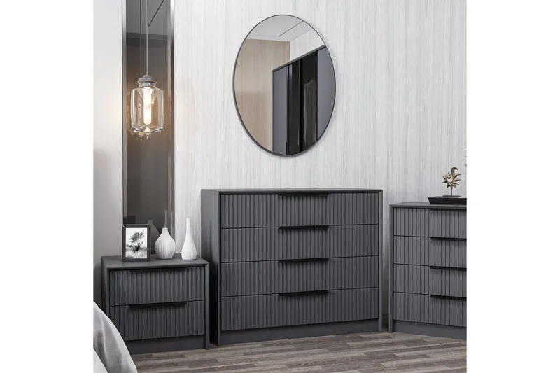 Fruitland Hjørnekommode 100 cm - Antrasitt - Oppbevaring - Oppbevaringsmøbler - Kommode - Entrekommode