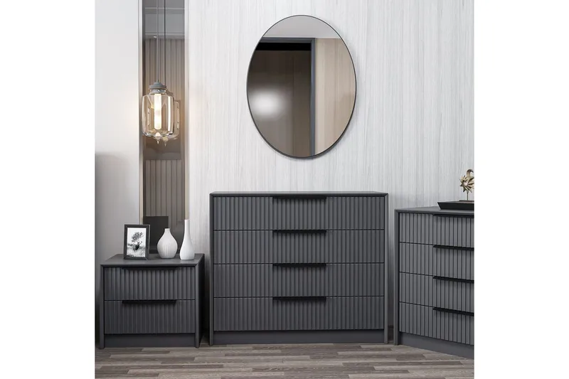 Fruitland Hjørnekommode 100 cm - Antrasitt - Oppbevaring - Oppbevaringsmøbler - Kommode - Entrekommode