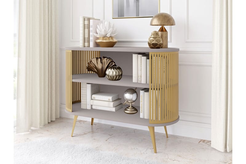 Galia Skjenk 120x40 cm - Gull/Beige - Oppbevaring - Oppbevaringsmøbler - Sideboard & skjenker