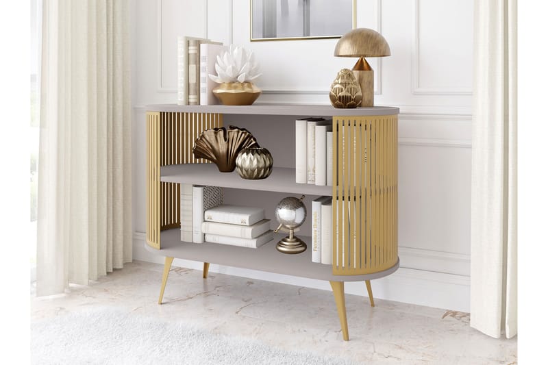 Galia Skjenk 120x40 cm - Gull/Beige - Oppbevaring - Oppbevaringsmøbler - Sideboard & skjenker