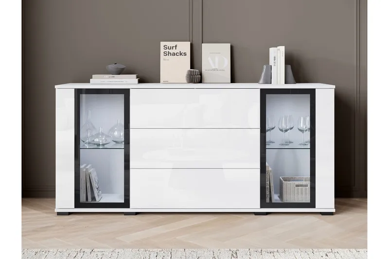 Gammel Skjenk 150x40 cm, Brun