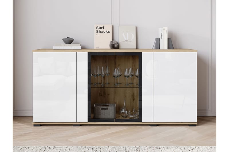 Gammel Skjenk 150x40 cm - Brun - Oppbevaring - Oppbevaringsmøbler - Sideboard & skjenker