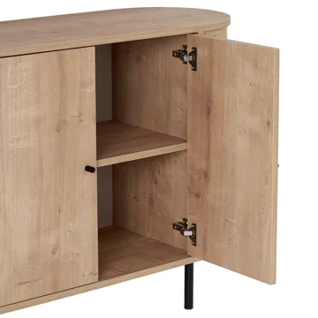 Haulover Konsollbord 180 cm - Sapphire Oak/Svart - Oppbevaring - Oppbevaringsmøbler - Sideboard & skjenker