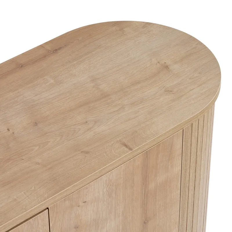 Haulover Konsollbord 180 cm - Sapphire Oak/Svart - Oppbevaring - Oppbevaringsmøbler - Sideboard & skjenker