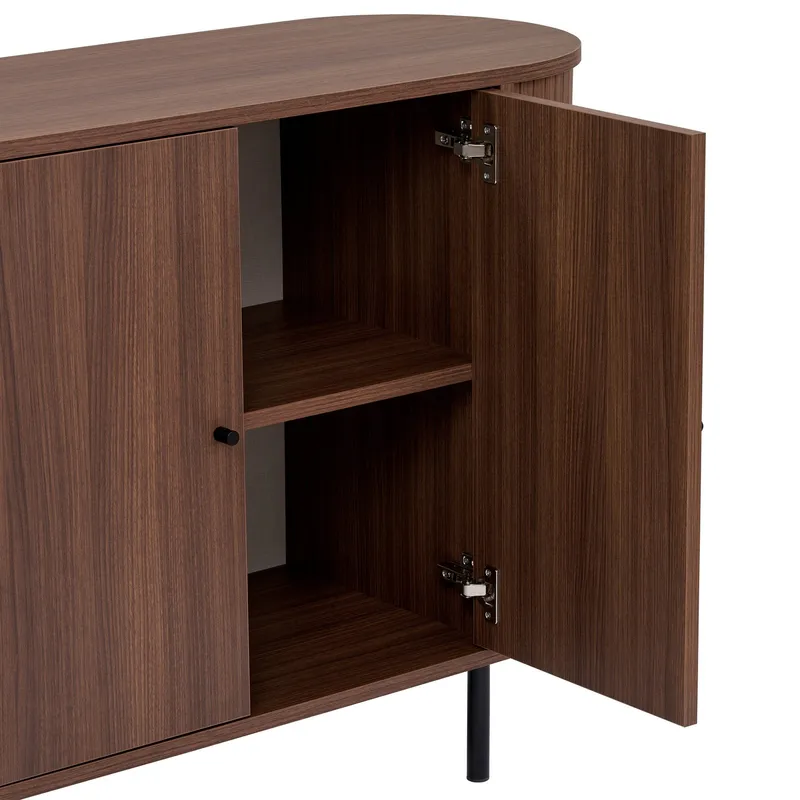 Haulover Konsollbord 180 cm - Valnøtt/Svart - Oppbevaring - Oppbevaringsmøbler - Sideboard & skjenker