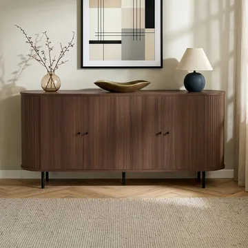Haulover Konsollbord 180 cm - Valnøtt/Svart - Oppbevaring - Oppbevaringsmøbler - Sideboard & skjenker