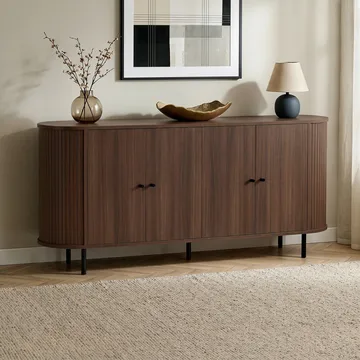 Haulover Konsollbord 180 cm - Valnøtt/Svart - Oppbevaring - Oppbevaringsmøbler - Sideboard & skjenker