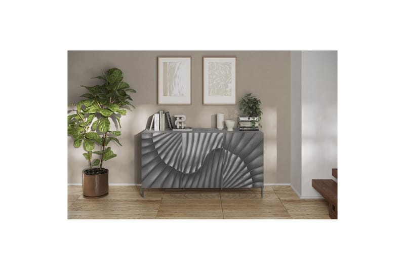 Hawell Skjenk 181 cm - Grå - Oppbevaring - Oppbevaringsmøbler - Sideboard & skjenker