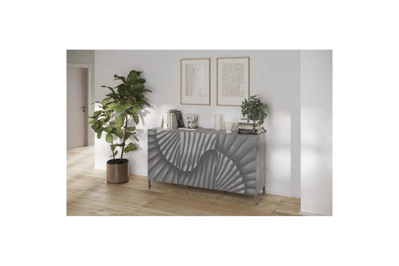 Hawell Skjenk 181 cm - Grå - Oppbevaring - Oppbevaringsmøbler - Sideboard & skjenker
