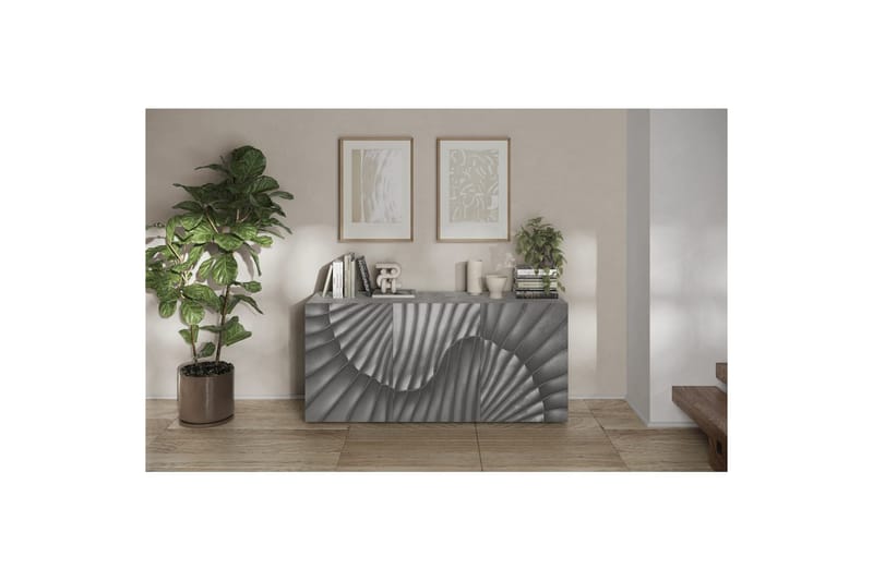 Hawell Skjenk 181 cm - Grå - Oppbevaring - Oppbevaringsmøbler - Sideboard & skjenker