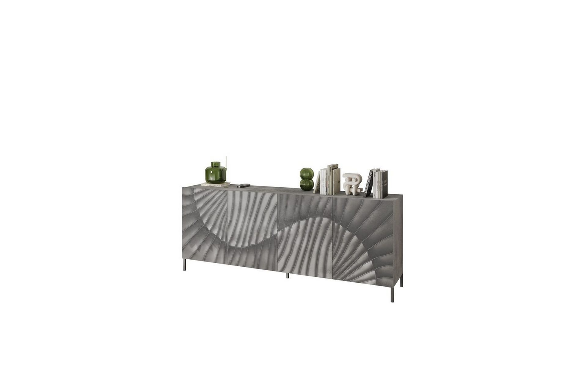 Hawell Skjenk 241 cm - Grå - Oppbevaring - Oppbevaringsmøbler - Sideboard & skjenker