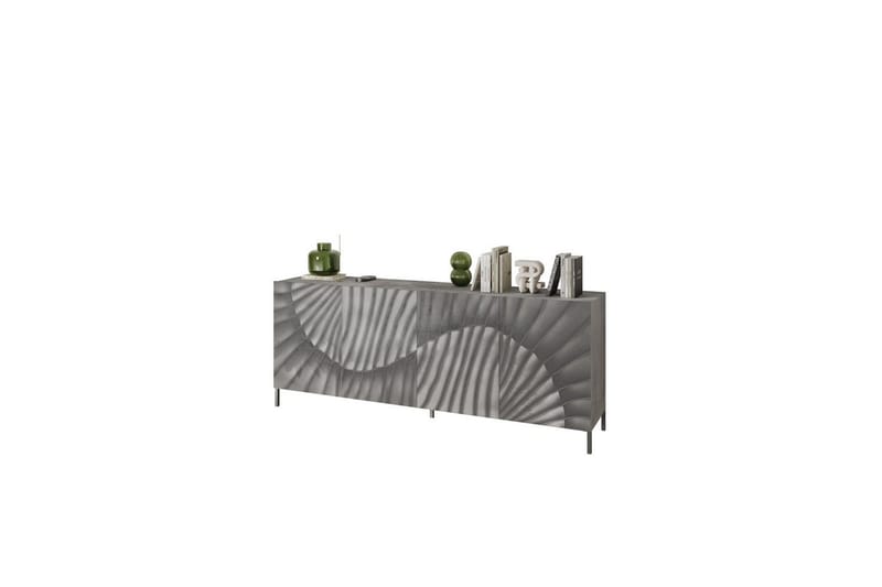 Hawell Skjenk 241 cm - Grå - Oppbevaring - Oppbevaringsmøbler - Sideboard & skjenker