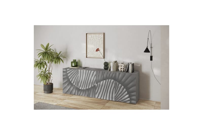 Hawell Skjenk 241 cm - Grå - Oppbevaring - Oppbevaringsmøbler - Sideboard & skjenker