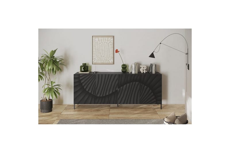 Hawell Skjenk 241 cm - Mørk grå - Oppbevaring - Oppbevaringsmøbler - Sideboard & skjenker