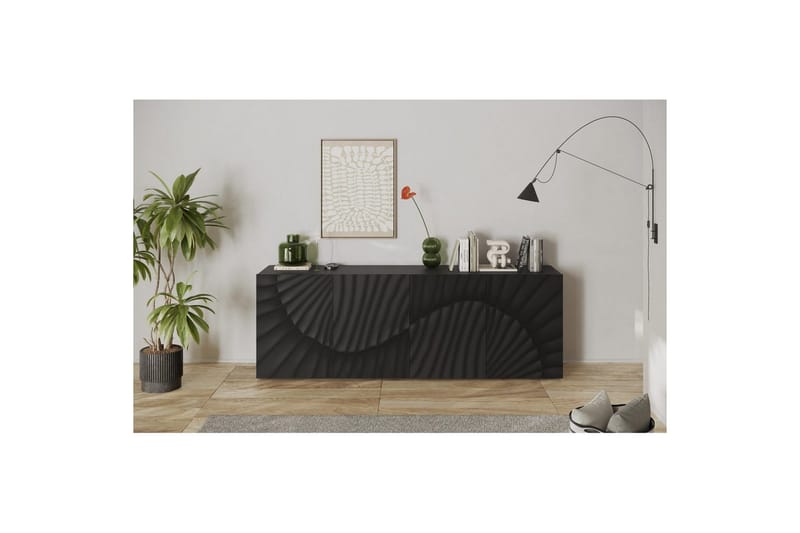 Hawell Skjenk 241 cm - Mørk grå - Oppbevaring - Oppbevaringsmøbler - Sideboard & skjenker