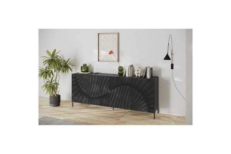 Hawell Skjenk 241 cm - Mørk grå - Oppbevaring - Oppbevaringsmøbler - Sideboard & skjenker