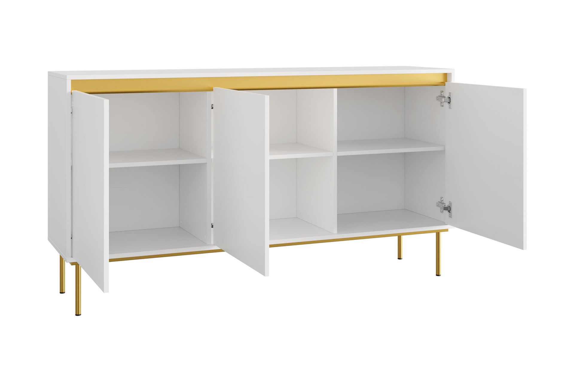 Hollander Kommode 160 cm - Svart/Gull - Oppbevaring - Oppbevaringsmøbler - Kommode