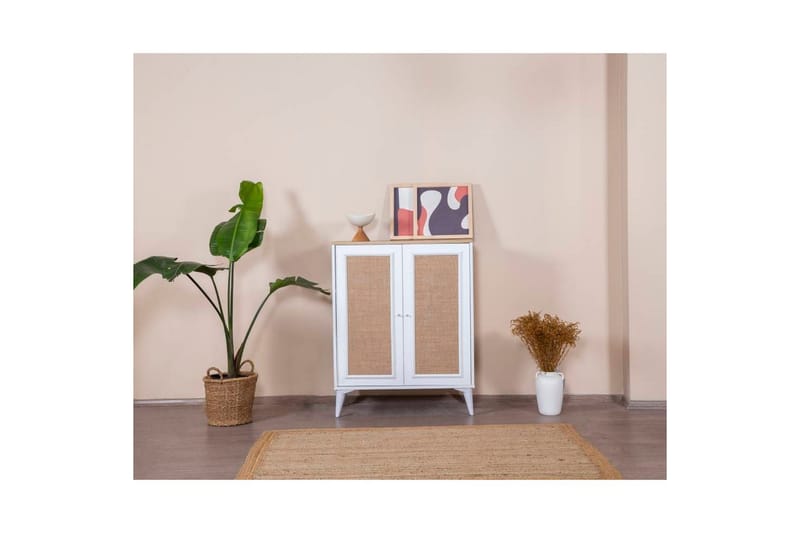 Jatinder Skjenk 90x41 cm - Natur/Hvit - Oppbevaring - Oppbevaringsmøbler - Sideboard & skjenker