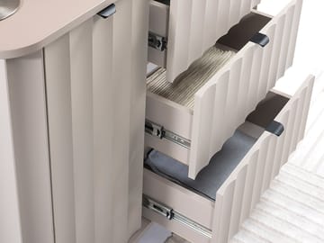 Joriel Skjenk 111 cm - Beige|svart - Oppbevaring - Oppbevaringsmøbler - Kommode