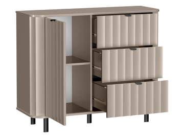 Joriel Skjenk 111 cm - Hvit|svart - Oppbevaring - Oppbevaringsmøbler - Kommode