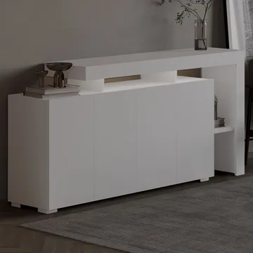 Jurukovo Konsollbord 170 cm - Hvit - Oppbevaring - Oppbevaringsmøbler - Sideboard & skjenker