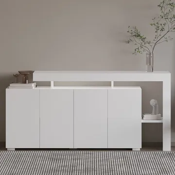 Jurukovo Konsollbord 170 cm - Hvit - Oppbevaring - Oppbevaringsmøbler - Sideboard & skjenker