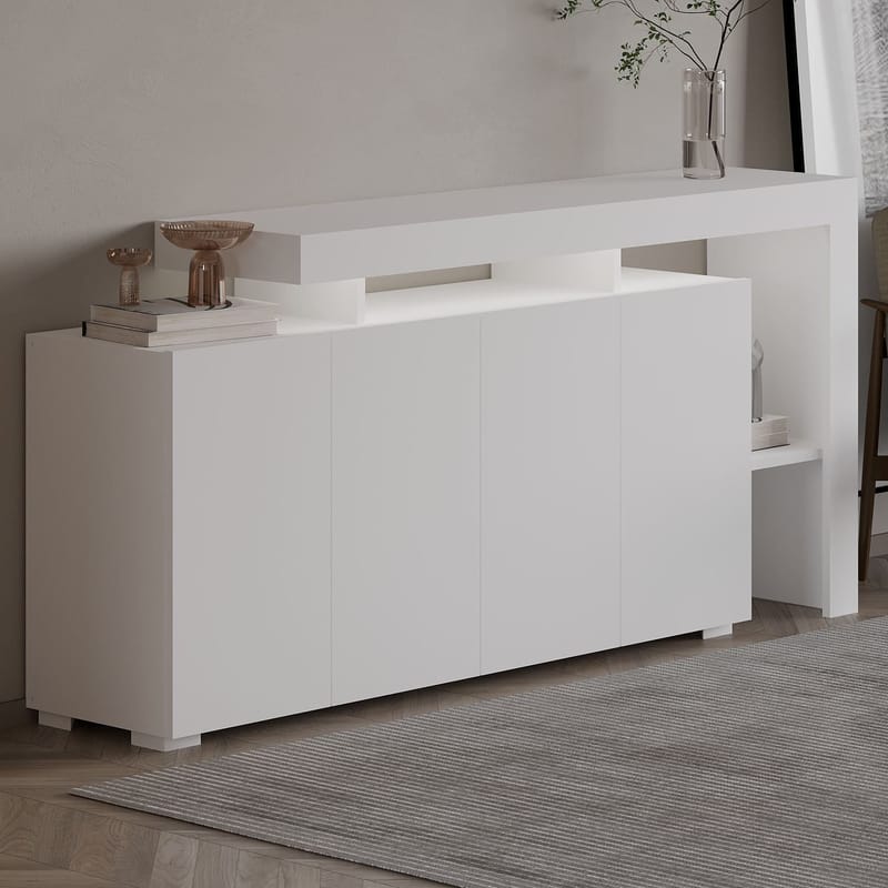 Jurukovo Konsollbord 170 cm - Hvit - Oppbevaring - Oppbevaringsmøbler - Sideboard & skjenker