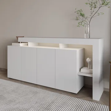 Jurukovo Konsollbord 170 cm - Hvit - Oppbevaring - Oppbevaringsmøbler - Sideboard & skjenker