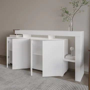 Jurukovo Konsollbord 170 cm - Hvit - Oppbevaring - Oppbevaringsmøbler - Sideboard & skjenker