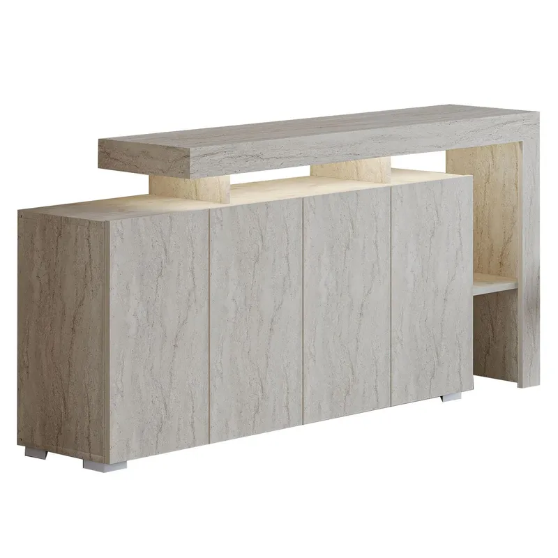 Jurukovo Konsollbord 170 cm - Travertin - Oppbevaring - Oppbevaringsmøbler - Sideboard & skjenker