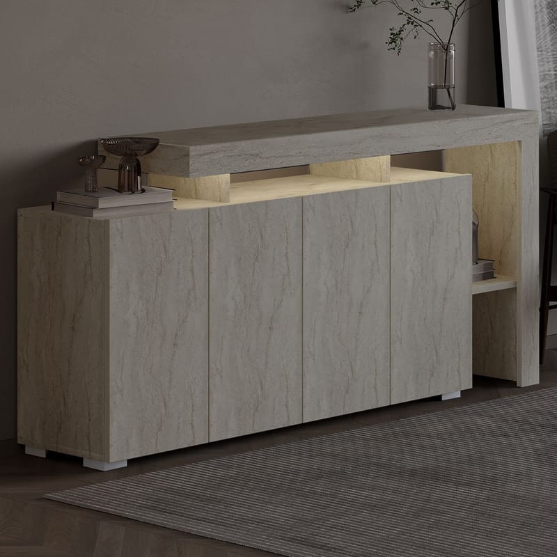 Jurukovo Konsollbord 170 cm - Travertin - Oppbevaring - Oppbevaringsmøbler - Sideboard & skjenker