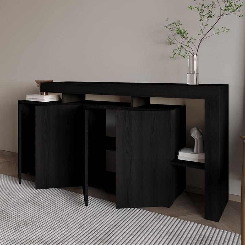 Jurukovo Konsollbord 170 cm - Wood Black - Oppbevaring - Oppbevaringsmøbler - Sideboard & skjenker