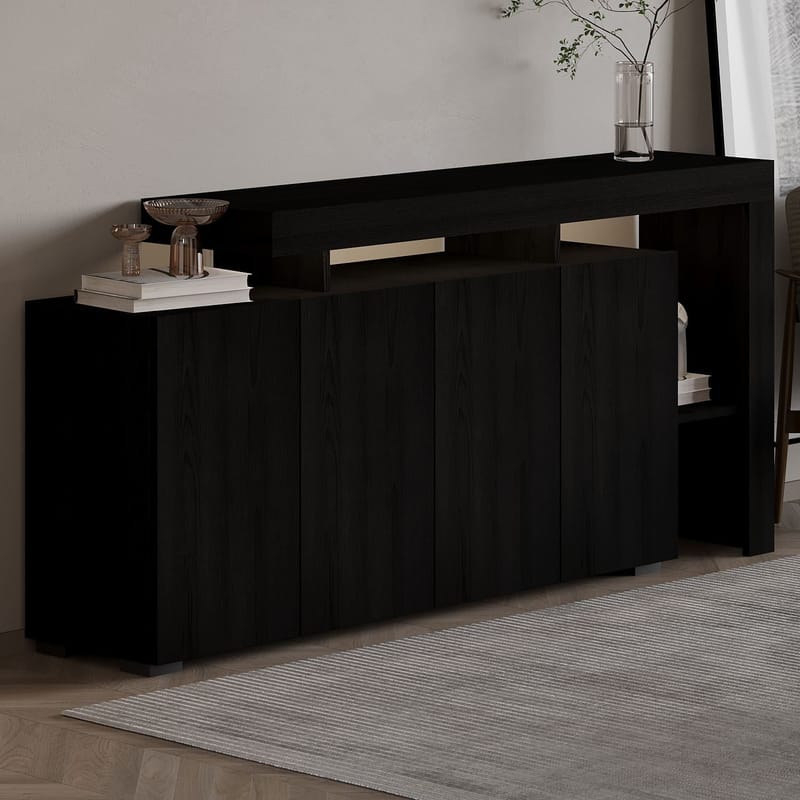 Jurukovo Konsollbord 170 cm - Wood Black - Oppbevaring - Oppbevaringsmøbler - Sideboard & skjenker