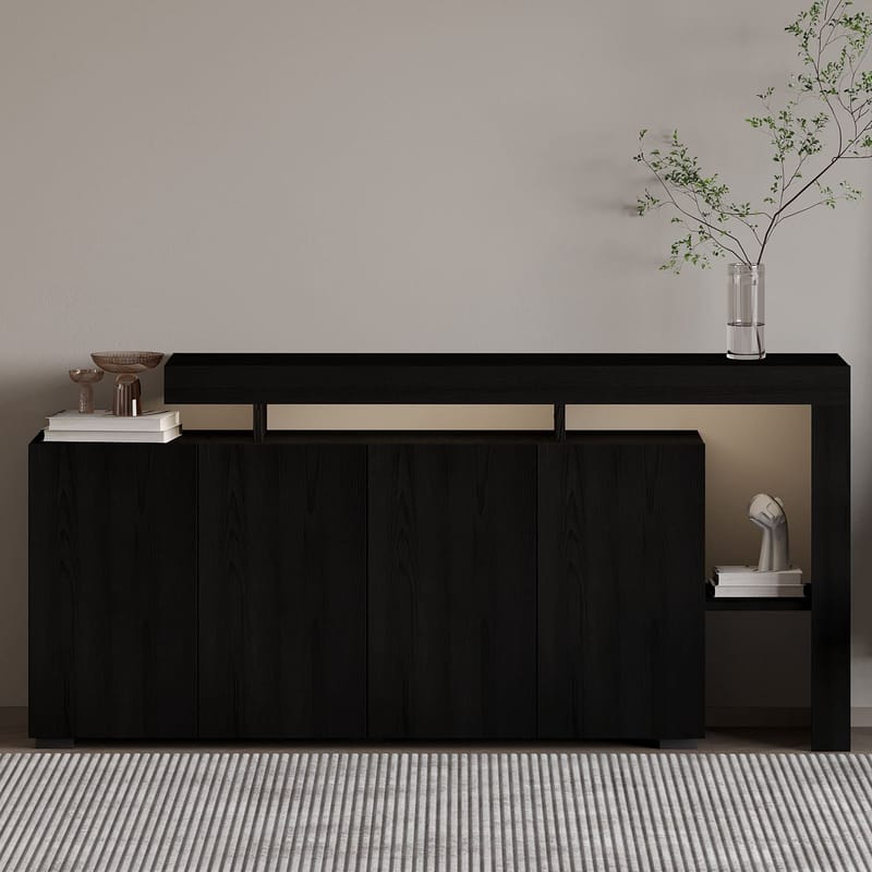 Jurukovo Konsollbord 170 cm - Wood Black - Oppbevaring - Oppbevaringsmøbler - Sideboard & skjenker