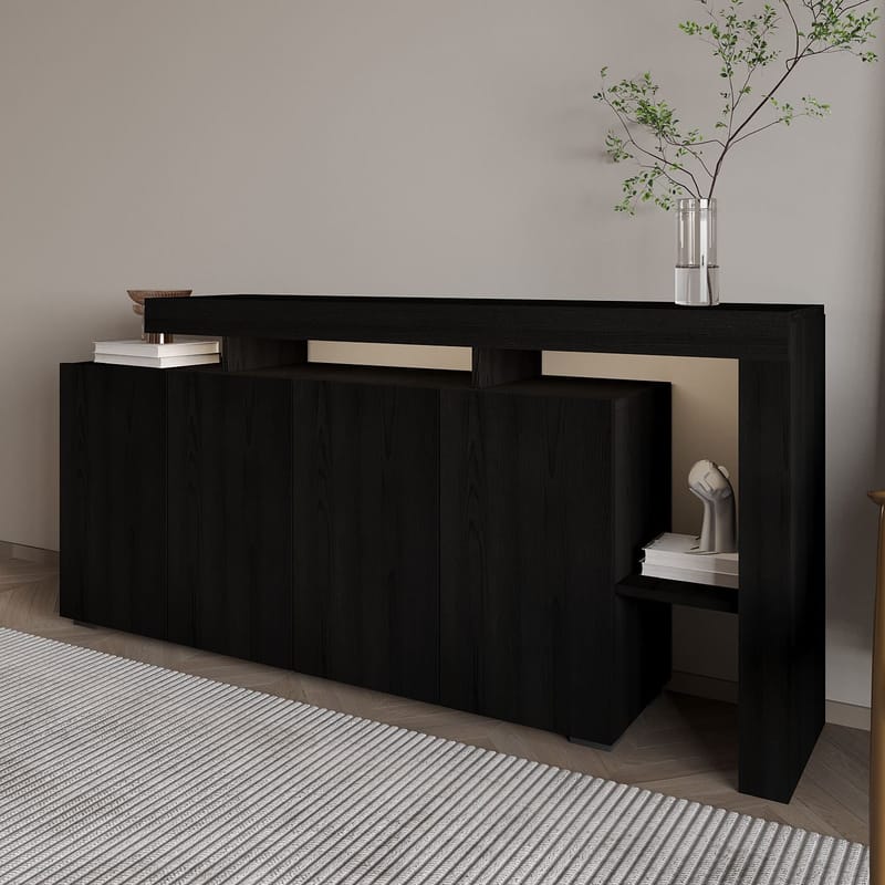 Jurukovo Konsollbord 170 cm - Wood Black - Oppbevaring - Oppbevaringsmøbler - Sideboard & skjenker