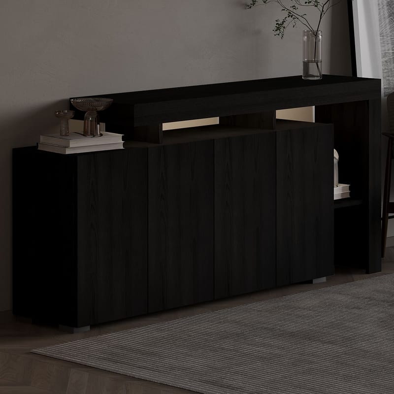 Jurukovo Konsollbord 170 cm - Wood Black - Oppbevaring - Oppbevaringsmøbler - Sideboard & skjenker