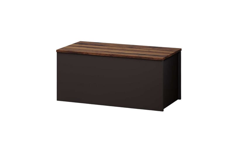 Kamiloba Hjørnekommode 90 cm, Antrasitt/Valnøtt