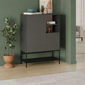 Kenvor Skjenk 90x125x40 cm - Antrasitt/Tre/Svart - Oppbevaring - Oppbevaringsmøbler - Sideboard & skjenker