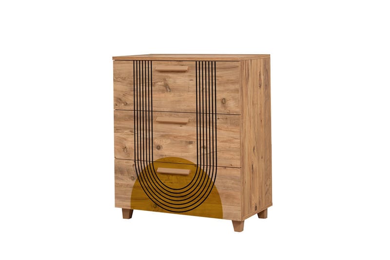 Leva Kommode 80x95 cm Brun - Hanah Home - Oppbevaring - Oppbevaringsmøbler - Kommode - Entrekommode