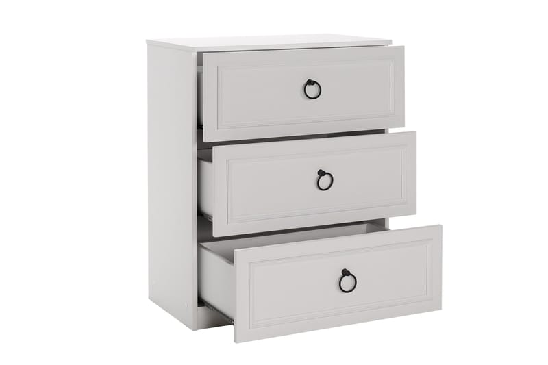 Ajra Kommode 72x93 cm Hvit - Hanah Home - Oppbevaring - Oppbevaringsmøbler - Kommode - Entrekommode