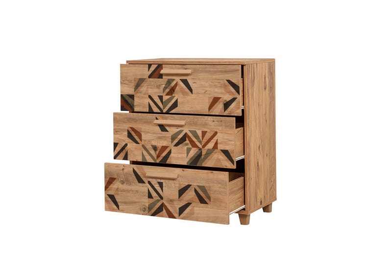 Leva Kommode 80x95 cm Brun - Hanah Home - Oppbevaring - Oppbevaringsmøbler - Kommode - Entrekommode