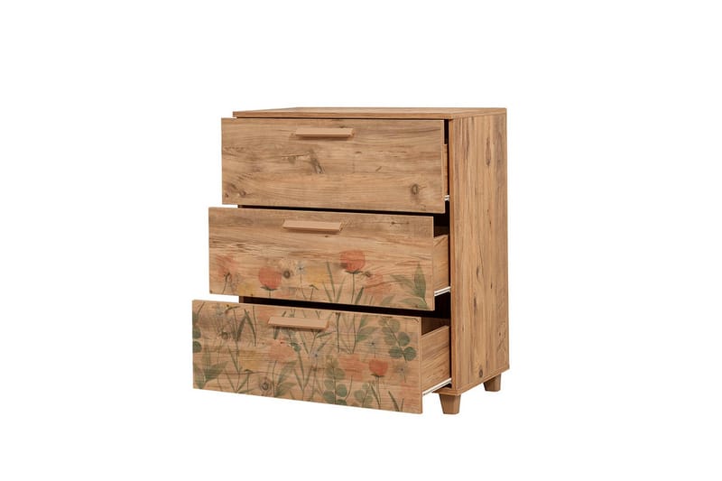 Leva Kommode 80x95 cm Brun - Hanah Home - Oppbevaring - Oppbevaringsmøbler - Kommode - Entrekommode