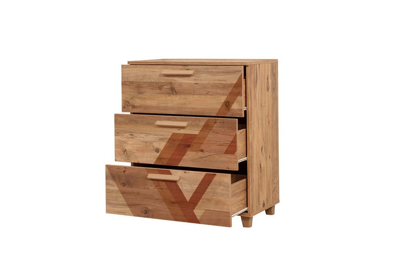 Leva Kommode 80x95 cm Brun - Hanah Home - Oppbevaring - Oppbevaringsmøbler - Kommode - Entrekommode