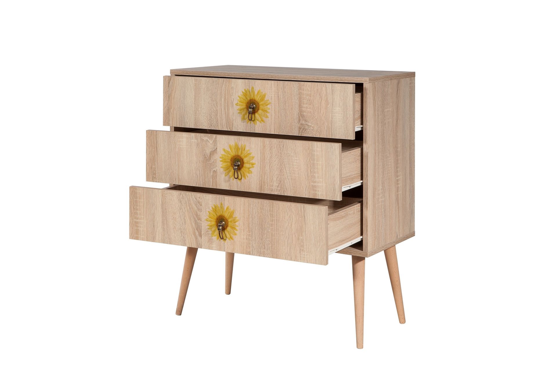 Bertoaria Kommode 80x89 cm Brun - Hanah Home - Oppbevaring - Oppbevaringsmøbler - Kommode - Entrekommode