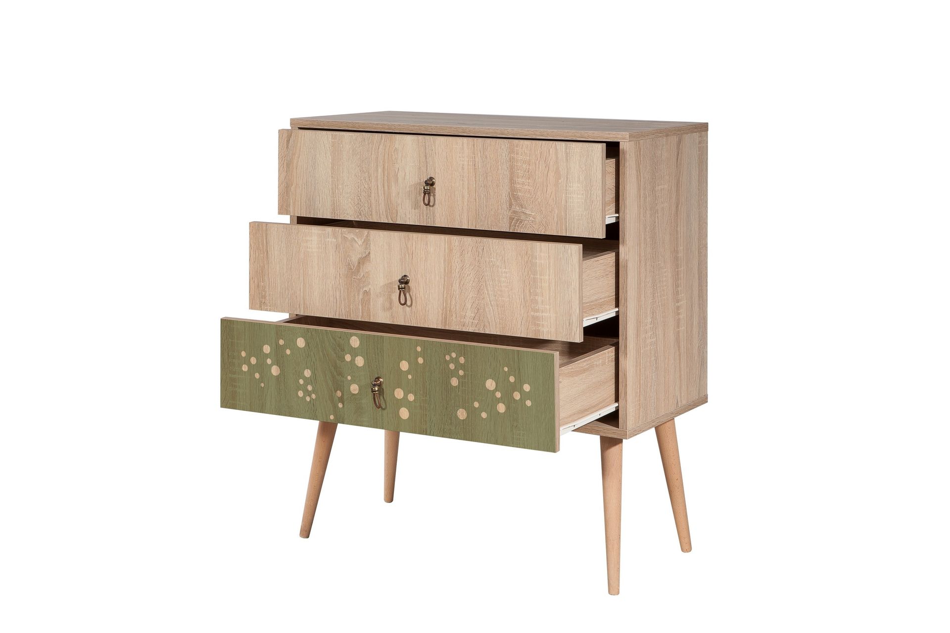 Bertoaria Kommode 80x89 cm Brun - Hanah Home - Oppbevaring - Oppbevaringsmøbler - Kommode - Entrekommode