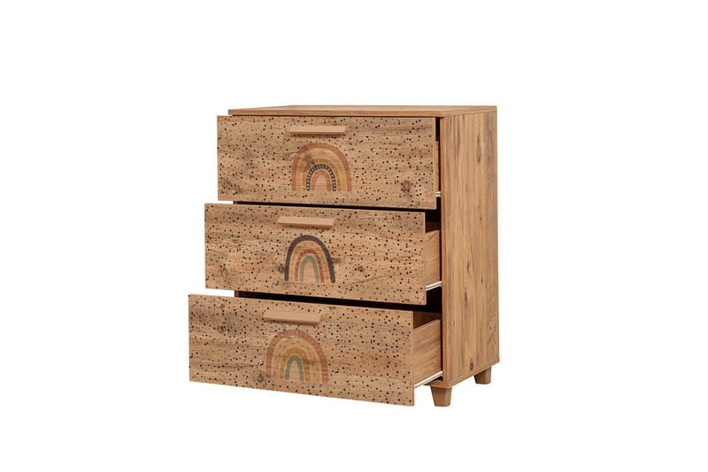 Leva Kommode 80x95 cm Brun - Hanah Home - Oppbevaring - Oppbevaringsmøbler - Kommode - Entrekommode