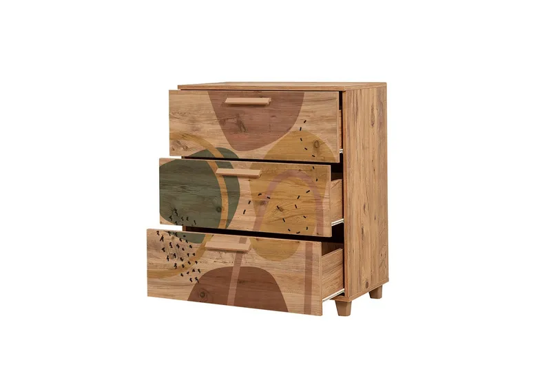 Leva Kommode 80x95 cm Brun - Hanah Home - Oppbevaring - Oppbevaringsmøbler - Kommode - Entrekommode