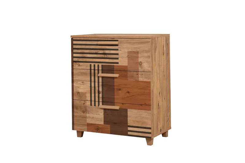 Leva Kommode 80x95 cm Brun - Hanah Home - Oppbevaring - Oppbevaringsmøbler - Kommode - Entrekommode